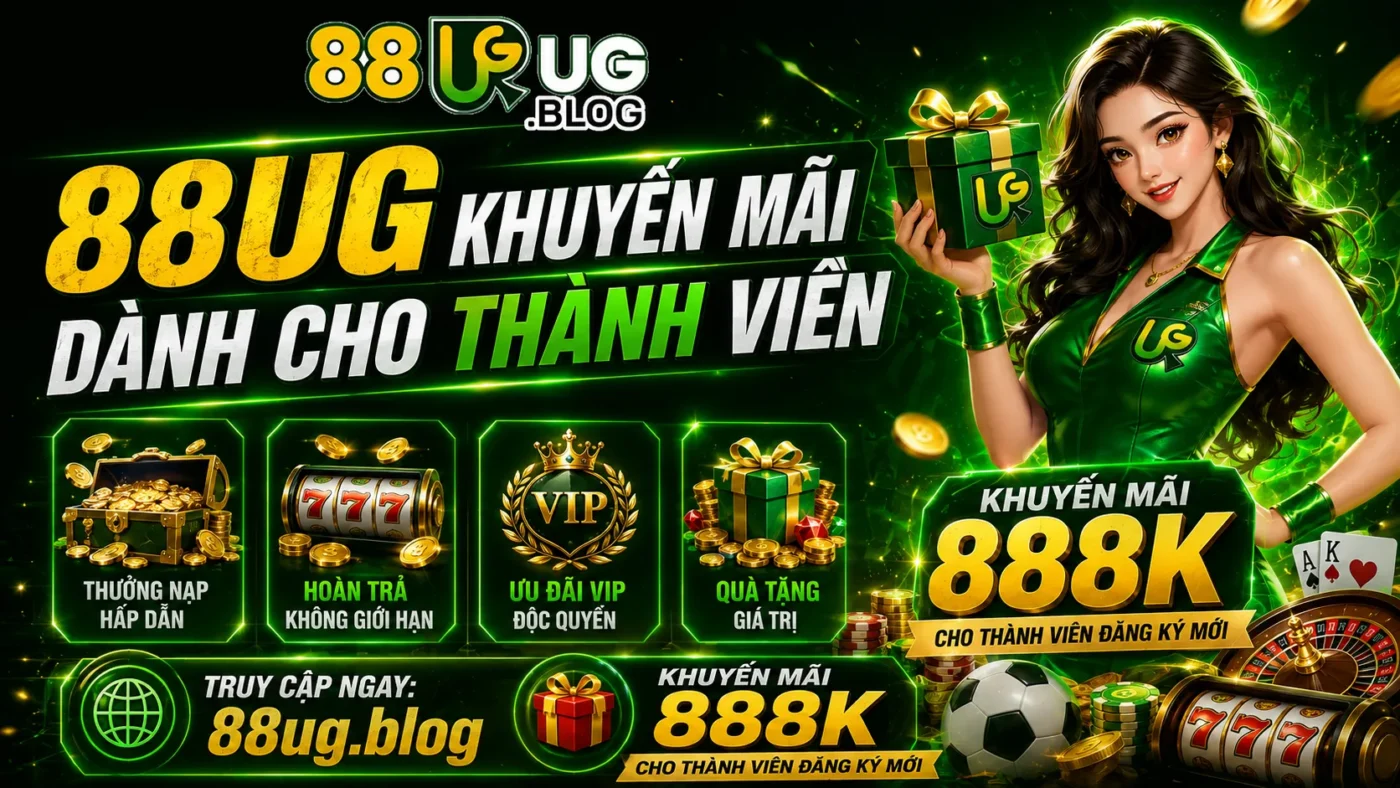 88UG - 88UG.BLOG - Trang giải trí uy tín hàng đầu. Trải nghiệm đá gà trực tiếp Thomo đỉnh cao, sảnh casino live đẳng cấp và thể thao mượt mà. Đăng ký ngay để nhận ưu đãi 888k