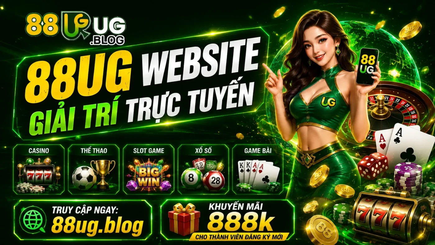 88UG - 88UG.BLOG - Trang giải trí uy tín hàng đầu. Trải nghiệm đá gà trực tiếp Thomo đỉnh cao, sảnh casino live đẳng cấp và thể thao mượt mà. Đăng ký ngay để nhận ưu đãi 888k