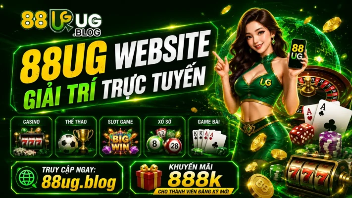 88UG - 88UG.BLOG - Trang giải trí uy tín hàng đầu. Trải nghiệm đá gà trực tiếp Thomo đỉnh cao, sảnh casino live đẳng cấp và thể thao mượt mà. Đăng ký ngay để nhận ưu đãi 888k