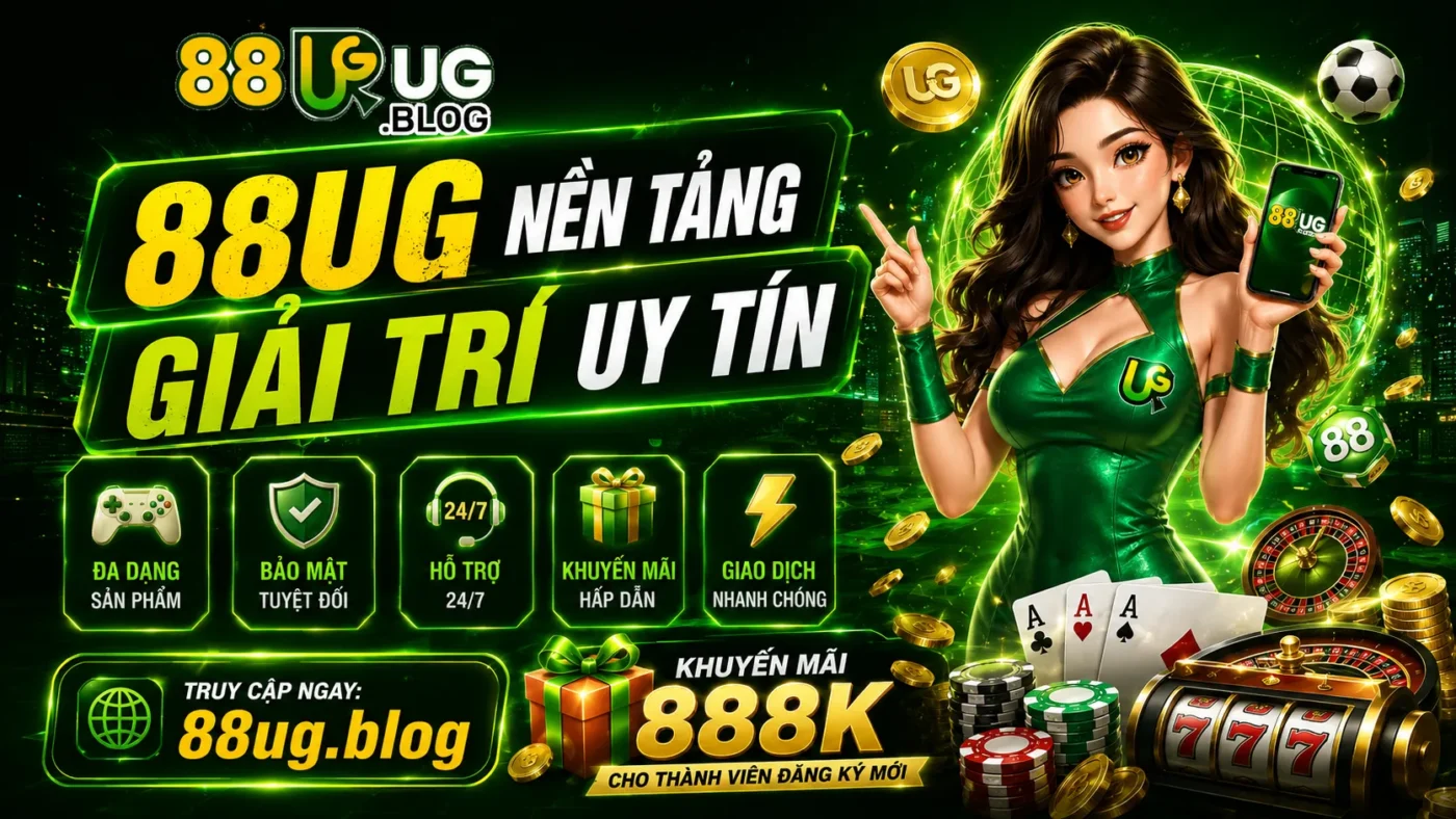 88UG - 88UG.BLOG - Trang giải trí uy tín hàng đầu. Trải nghiệm đá gà trực tiếp Thomo đỉnh cao, sảnh casino live đẳng cấp và thể thao mượt mà. Đăng ký ngay để nhận ưu đãi 888k