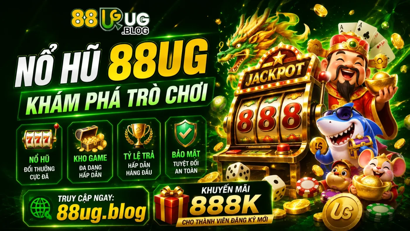 88UG - 88UG.BLOG - Trang giải trí uy tín hàng đầu. Trải nghiệm đá gà trực tiếp Thomo đỉnh cao, sảnh casino live đẳng cấp và thể thao mượt mà. Đăng ký ngay để nhận ưu đãi 888k